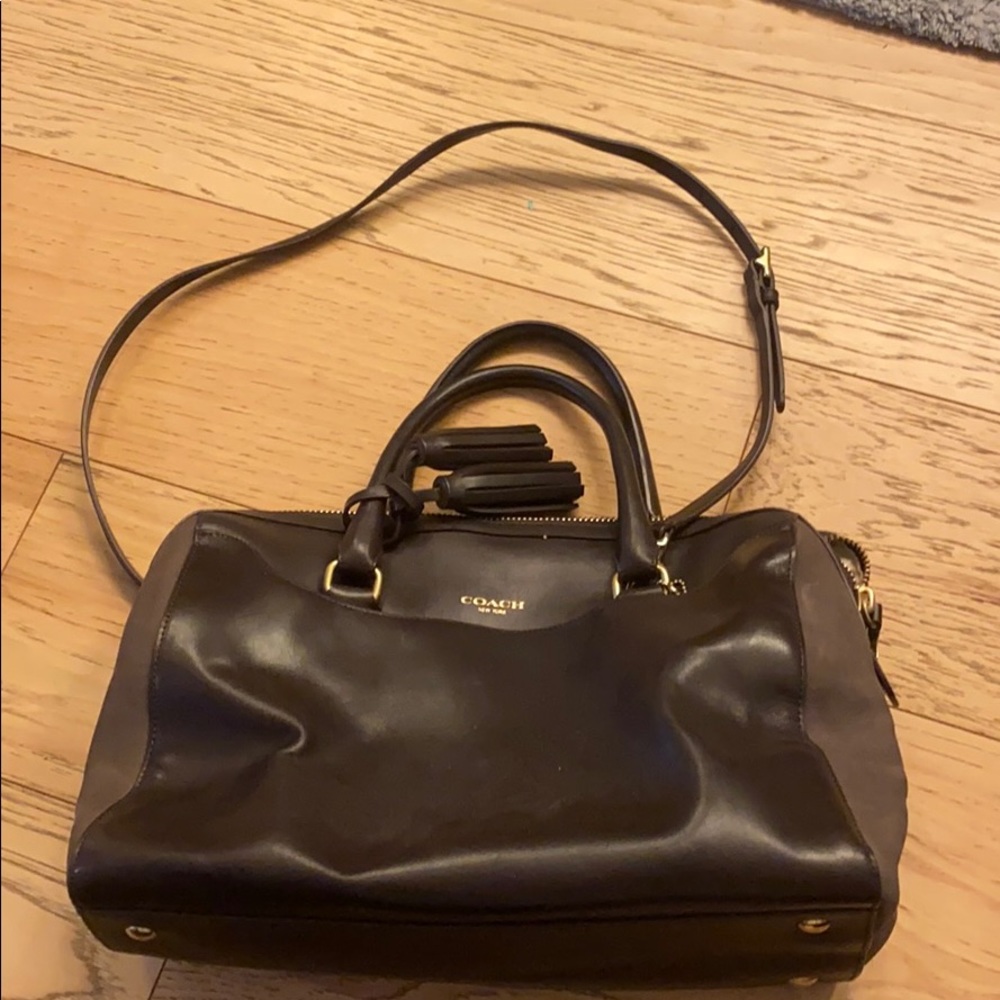 Dark brown Coach purse